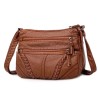Bolsa Dama Suave Cuero Capacidad Impermeable Viaje Resistente cafe