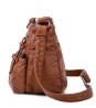 Bolsa Dama Suave Cuero Capacidad Impermeable Viaje Resistente cafe