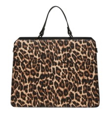 Combo Bolsa Steve Madden Bevelyn XL Leop + Termo 30 Oz