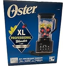 Licuadora profesional O-ster XL, 1100 vatios, jarra Tritan de 9 tazas, 8 velocidades, cuchilla de doble dirección, herramienta d