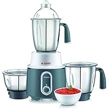 Judge Delight Wet / Dry 3 -Jar Mixer Grinder Potente motor de 750 vatios, cuchillas y frascos de acero inoxidable, diseño elegan