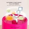 Portable Blender Smoothie Maker - 17Oz Personal Blender for Smoothies and Shakes | 4000mAh Rechargable USB Juicer Blender with 6