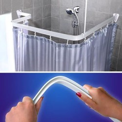 RIEL FLEXIBLE P-CORTINA DE BAÑO CROMO 300cm 688-90 DUSCHY