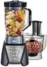 Licuadora Oster Pro 1200 con tarro profesional Tritan y accesorio para procesador de alimentos, gris metálico