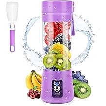 Licuadora portátil, licuadora de jugo personal MIAOKE, taza de exprimidor recargable USB con seis cuchillas en 3D, licuadora de 