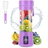 Licuadora portátil, licuadora de jugo personal MIAOKE, taza de exprimidor recargable USB con seis cuchillas en 3D, licuadora de 