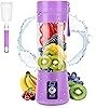 Licuadora portátil, licuadora de jugo personal MIAOKE, taza de exprimidor recargable USB con seis cuchillas en 3D, licuadora de 