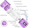 Licuadora portátil, licuadora de jugo personal MIAOKE, taza de exprimidor recargable USB con seis cuchillas en 3D, licuadora de 