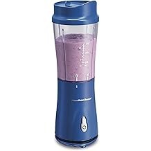 Hamilton Beach Portable Blender for Shakes and Smoothies with 14 Oz BPA Free Travel Cup and Lid, Durable Stainless Steel Blades 