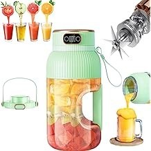 2024 Nuevo Licuadora Portátil con Pantalla Digital, Copa de Viaje Multifuncional para Shakes & Smoothies, Diseño Compacto, Blend