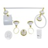 ACCESORIOS VERSALLES-E BCO-ORO METALFLU.