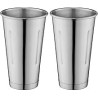 Ventosas de batido de acero inoxidable con vajilla de metal Ventosa de mezclador de manos Copa de malta 30 oz Juego de 2