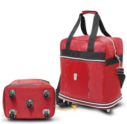 Maletín de Mano Rodante y Expandible 24? McCarthy Unisex Rojo