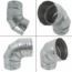 CODO AJUSTABLE 5 90o GALVANIZADO AMERIVENT