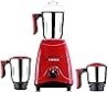 TABAKH Indian Mixer Grinder | 3 frascos de acero inoxidable | 650 vatios | 110 voltios | Rojo