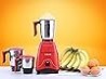 TABAKH Indian Mixer Grinder | 3 frascos de acero inoxidable | 650 vatios | 110 voltios | Rojo
