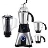 Amoladora mezcladora BOSS Cyclone de 4 jarras, potente motor de 750 vatios, 3 velocidades, plateada