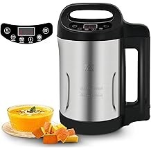 Potlimepan Soup Maker 1.6 L, 6 in 1 Multi-Funcation Soup and Smoothie Maker with Smart Control Panel, Stainless Steel Hot Soup M