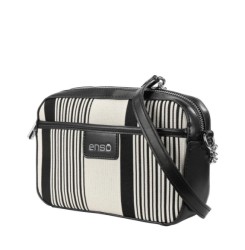 Bolsa Crossbody Enso Mujer EB243312CBBE Negro/Beige