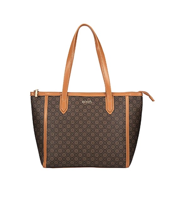 Bolsa Tote Enso Mujer EB244120TTM Monograma Café