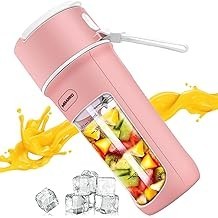 Portable Blender, personal Blender For Shakes and Smoothies, Personal Blender USB Rechargeable, Fresh Juice Blender With 10 Blad