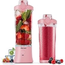 Licuadora portátil de 270 vatios para batidos y batidos Licuadora impermeable recargable por USB con taza de licuadora sin BPA d