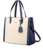 Bolsa Tote Enso Soleil Chic Mujer EB2432TTBL13 Beige/Azul Marino