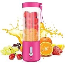 Licuadora Portátil Blender de Tamaño Personal - 15.2Oz USB Rechargable 4000mAh Mini Blender con 6 Cuchillas Juicer Cup BPA - Mez