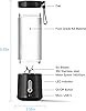 Licuadora Portátil Blender de Tamaño Personal - 15.2Oz USB Rechargable 4000mAh Mini Blender con 6 Cuchillas Juicer Cup BPA - Mez