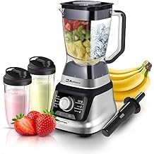 Koblenz Professional Blender, Countertop Blender with Speed Knob and 6 Functions, 1400-watt Motor, 68 oz. Capacity, Super Silent