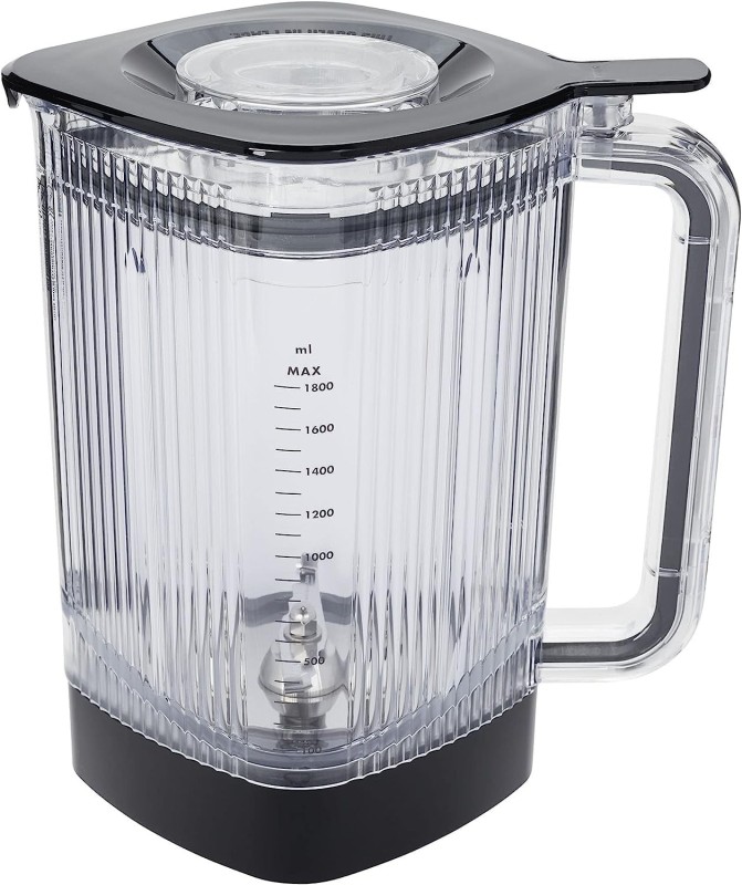 ZWILLING Enfinigy Jarra de licuadora eléctrica de 60 oz con cuchilla cruzada y tapa de vacío - Blanco