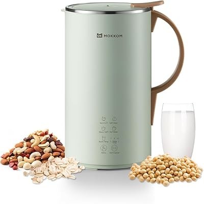 Automatic Nut Milk Maker, 20 oz Soy Milk Maker, Homemade Almond, Oat, Coconut, Soy, or Plant-Based Milk Dairy Free Beverages, Al