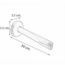 BRAZO C/CHAPETON P/REGADERA TECHO 44507.
