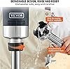 Licuadora de inmersión comercial VEVOR 750W con velocidad variable, motor de cobre puro, cuchillas de acero inoxidable 304 y 11,