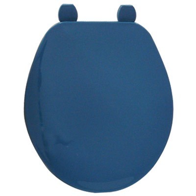 ASIENTO REDONDO DE PLASTICO AZUL ADRIATICO BEMIS