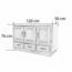GABINETE P/ LAVABO 1.20 x 56 PINO