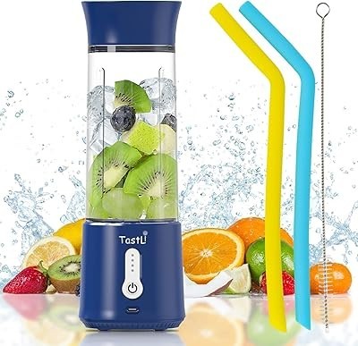 Mezcladora Portátil Taza, TastLi Personal Smoothie Blender para Batidos y Batidos, con Botellas Blender de 17 oz, Inalámbrica, U