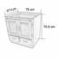 GABINETE PARA PLACA DE LAVABO 79 x 56 PINO