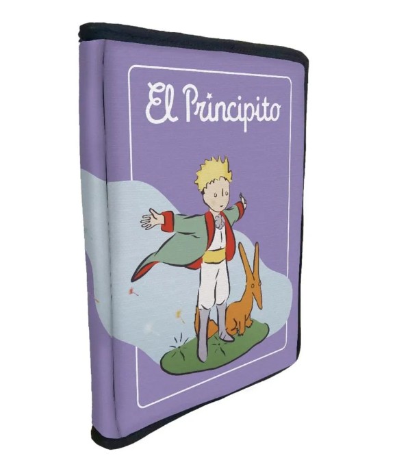 Funda Porta Libros Tela El Principito y Zorro