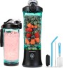 Portable Blender 20 Oz, Personal Size Blender for Shakes and Smoothies with 6 Blades, Mini Small Smoothie Blender Bottles for Ki