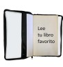 Funda Porta Libros de Tela Libro Antiguo