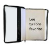 Funda Porta Libros de Tela Diseño Gatos