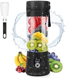 Licuadora portátil, licuadora de jugo personal MIAOKE, taza de exprimidor recargable USB con seis cuchillas en 3D, licuadora de 