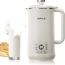 8 in 1 Nut Milk Maker, 40.58oz Soy Milk Maker with10 Blades, Automatic Almond Milk Machine for Homemade Plant-Based Milk, Oat, S