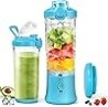 Licuadora portátil, licuadora personal para batidos y batidos Botellas de licuadora de 20 oz con 6 cuchillas afiladas Licuadora 
