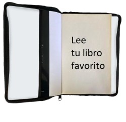 Funda Porta Libros de Tela Calaveras y Flores