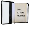 Funda Porta Libros de Tela Calaveras y Flores