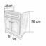 GABINETE PARA LAVABO 24X18X30 MADERA DE ENCINO