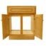 GABINETE PARA LAVABO 24X18X30 MADERA DE ENCINO