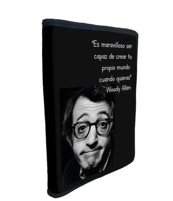 Funda Porta Libros de Tela Woody Allen